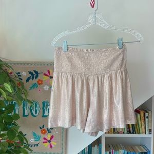 Pants Store sparkle, light pink, shorts, size xs